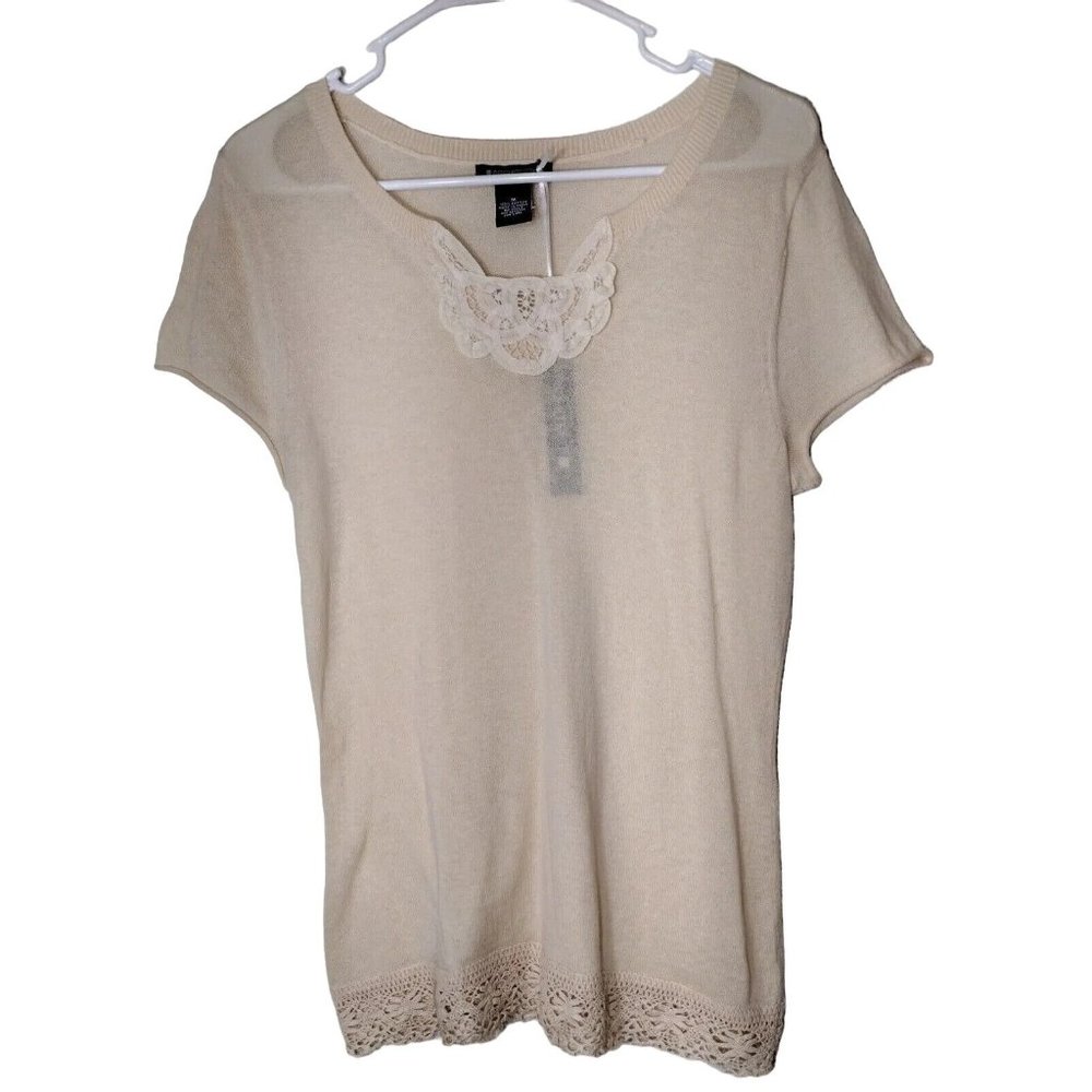 Architect Top Medium Knit Crochet Hem